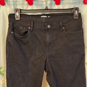 Black Old Navy Mid-Rise Curvy Skinny Jeans